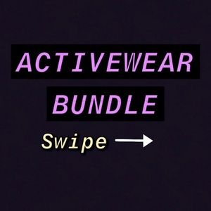 ACTIVEWEAR BUNDLE quarter zip crop tank racerback tank everlast love fire size S